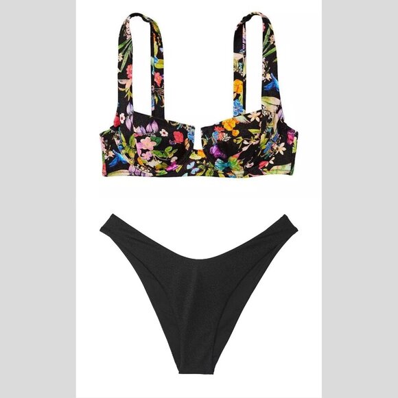 Victoria’s Secret Birds of Paradise Wicked Bikini Top & Bottom  4846 - Picture 1 of 9